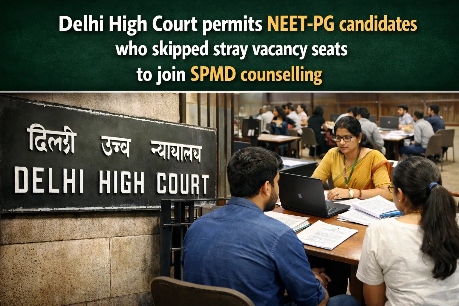Delhi High Court permits NEET-PG candidates who skipped stray vacancy seats to join SPMD counselling
